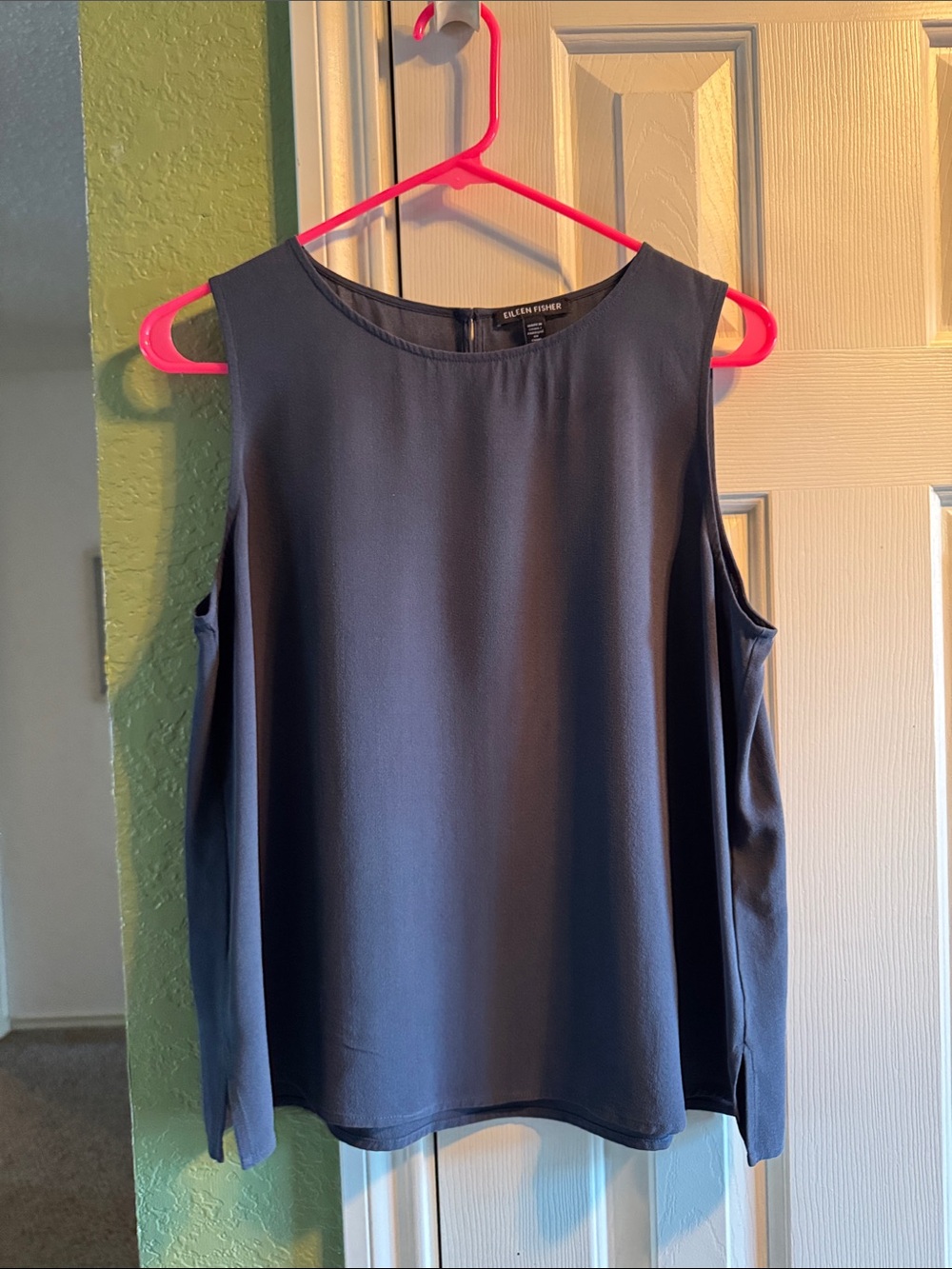 Eileen Fisher silk Georgette Crepe top
